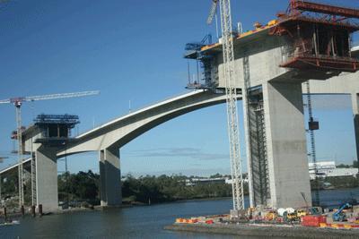 Gateway Bridge w budowie / Fot. Queensland Motorway